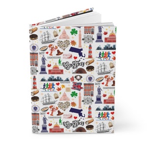 Boston Journal Notizbuch | Boston Journal | Boston Geschenk | Boston Reisetagebuch Hardcover | Boston Reisejournal Geschenk