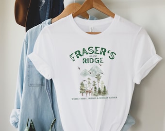Camiseta Fraser's Ridge Camisa Outlander Camiseta Fraser's Ridge Carolina del Norte Camisa Sassenach Clan Jamie Fraser