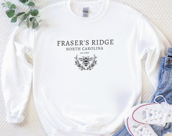 Jamie Fraser Sweatshirt Fraser's Ridge Shirt Claire Shirt Fraser Ridge Clan Outlander Sweatshirt Womans Clothing