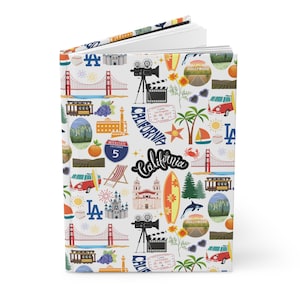 California Journal Notebook | California Journal | California Gift | California Travel Journal Hardcover | California Travel Notebook Gift