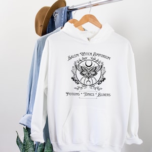 Salem Witch Halloween Hoodie | Salem Witch Emporium Hoodie | Salem Hoodie | Salem Mass Gift | Halloween Sweatshirt |  Halloween Hoodie