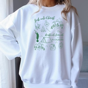 LDS 2025 Youth Theme Sweatshirt | Custom Girls Camp Sweatshirt | 2025 LDS Sweatshirt | Look Unto Christ Sweatshirt LDS Girls Camp Sweatshirt