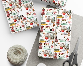 New York Wrapping Paper New York Christmas Gift Wrap NYC Gift Wrap Paper Gift Wrap for Christmas in New York Wrapping Paper