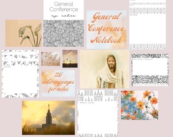 LDS General Conference Coloring Pages | LDS Conference Printable | Young Women Conference | Relief Society Conference | LDS Conference Notes