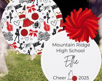 Custom Cheer Ornament | Cheerleader Gift | Cheer Acrylic Ornament Gift Tag | Cheer Senior | Personalized Cheer Gift | Cheer Team Gift