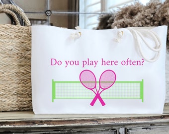Tennis Weekender Bag | Tennis Tote Bag | Tennis Gift | Tennis Player Gift | Tennis Player Bag | Cute Tennis Tote
