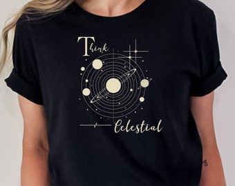 Think Celestial T-Shirt | LDS General Conference Shirt | President Nelson Shirt | Christian Gift | Follower of Christ
