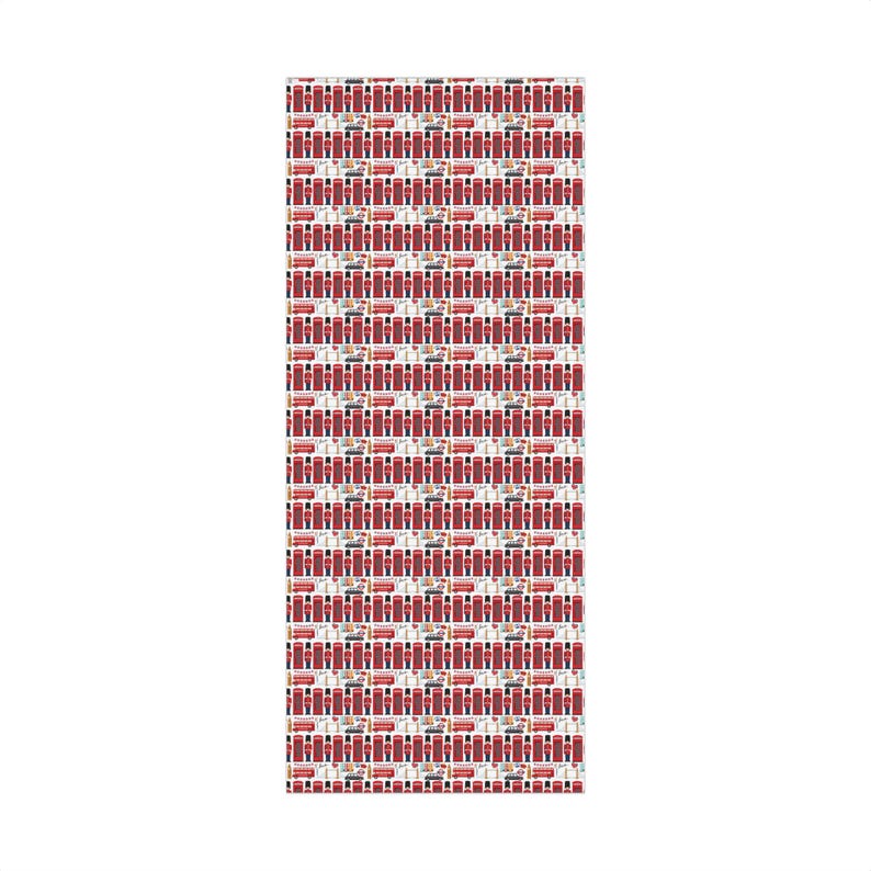London Wrapping Paper Roll and Sheets | British Birthday Party Supplies and Decor | London Gift | London Wrapping Paper | London Christmas image 7