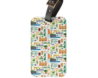 Ireland Luggage Tag Ireland Luggage Tag Ireland Bag Tag Ireland Purse Info Tag Gift for Wife Ireland Luggage Tag