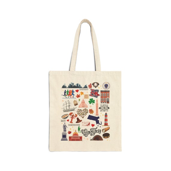 Boston Tote Bag | Boston Massachusetts Tote Bag | Boston Gift