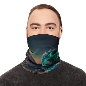 Lightweight Neck Gaiter Ocean Lover Gift For Her Gift For Him