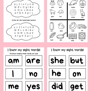 Kindergarten Readiness Packet | Summer Prep - Etsy