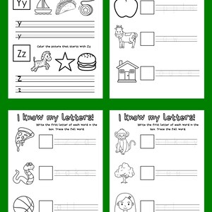 Kindergarten Readiness Packet | Summer Prep - Etsy