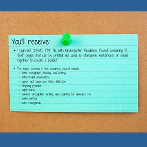 Kindergarten Readiness Packet | Summer Prep - Etsy