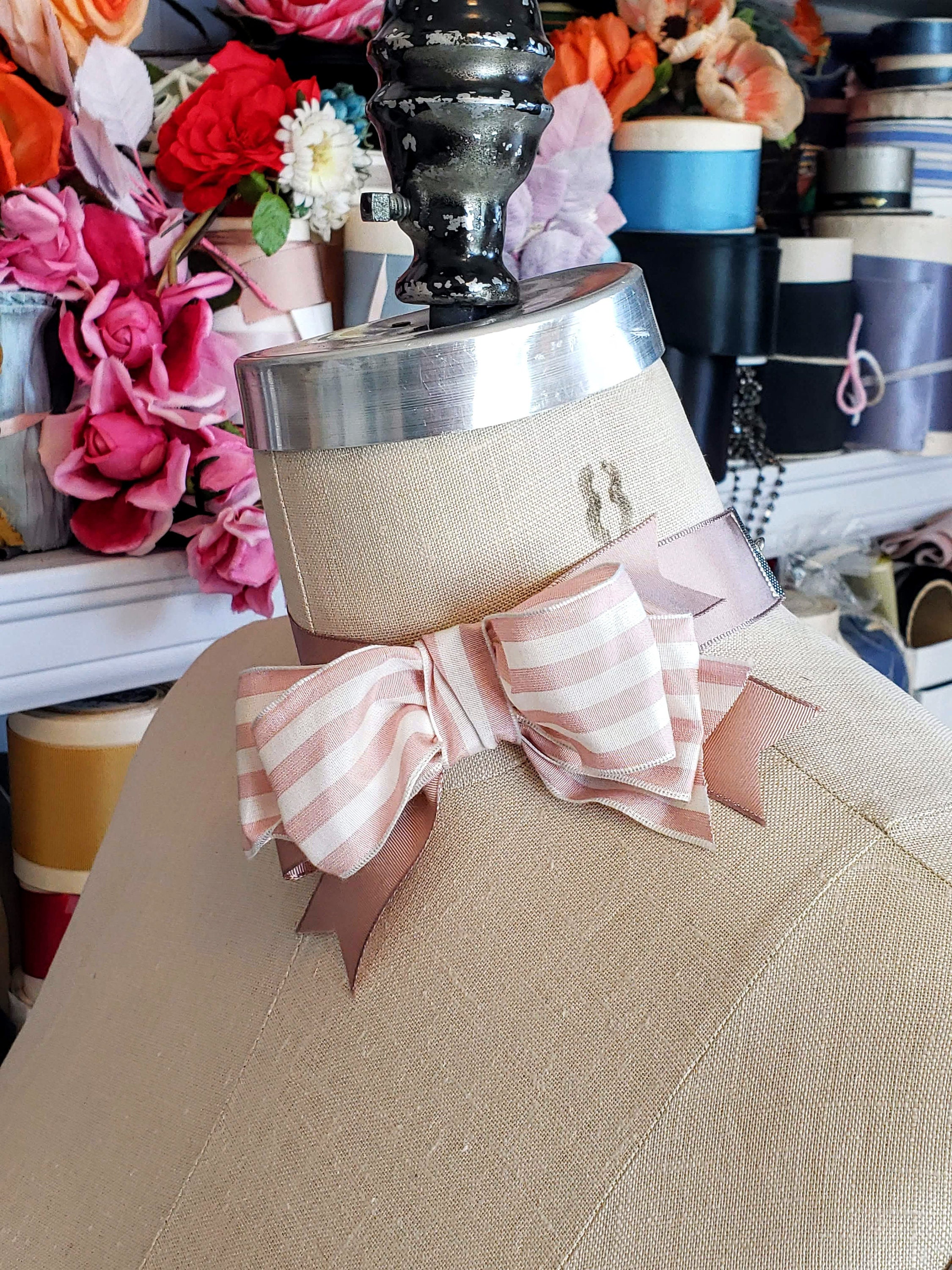 35mm Soft pink silk ribbon - Libertashery