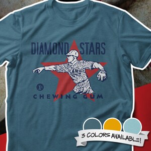 Carte de baseball Diamond Stars T-shirt unisexe