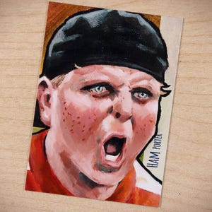 La carta artistica da baseball Sandlot Ham Porter Patrick Renna ACEO Limited Edition