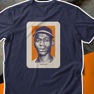Camiseta unisex con la tarjeta de béisbol Wheaties de Satchel Paige