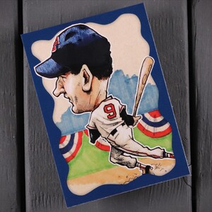 Carte artistique de baseball Ted Williams ACEO en édition limitée, Boston Red Sox