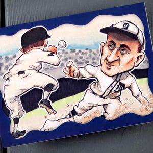 Ty Cobb ACEO Edizione Limitata Baseball Art Card Detroit Tigers