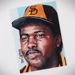 Carte artistique Tony Gwynn ACEO Baseball en édition limitée Padres de San Diego