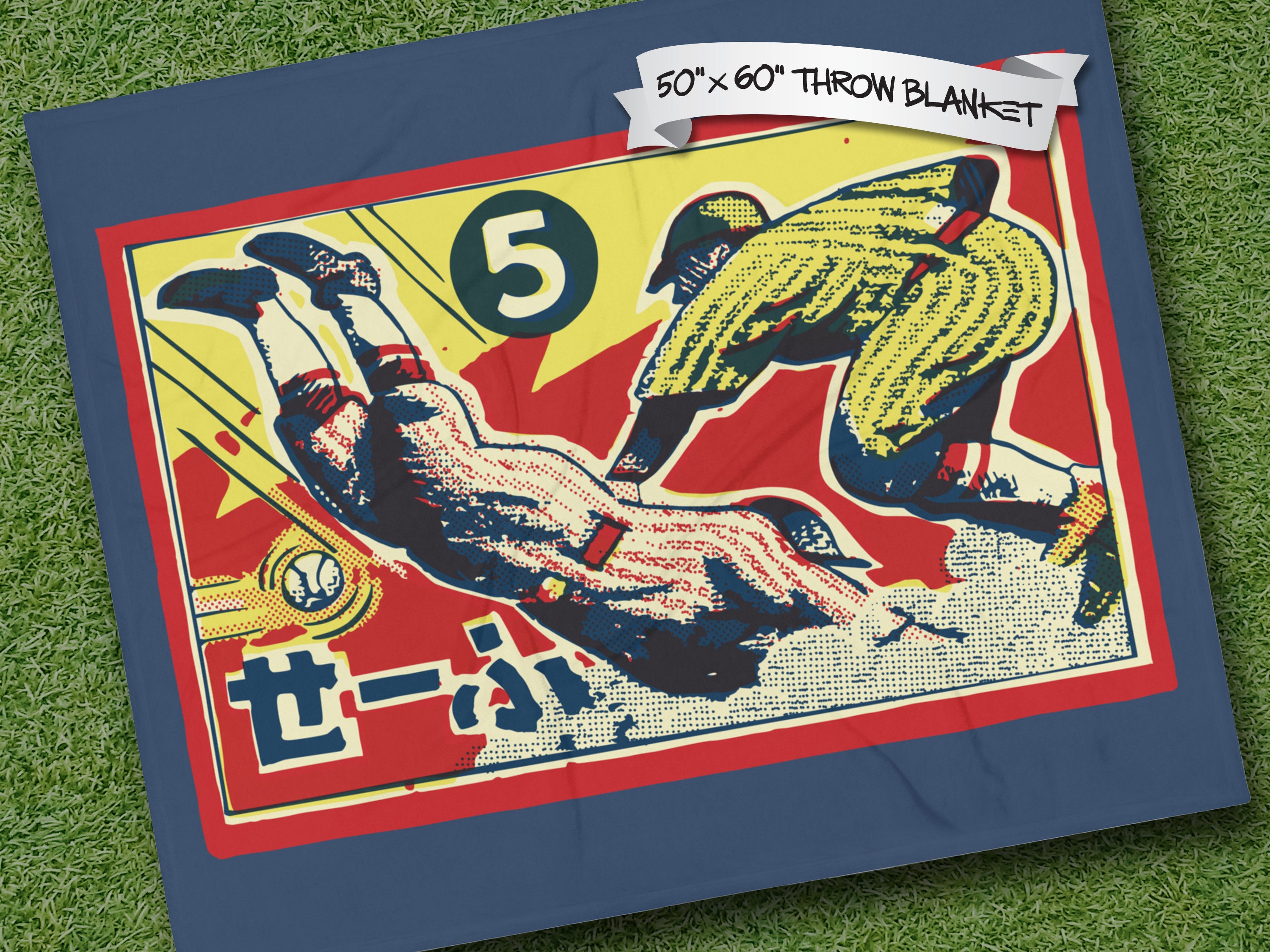 SAFE! Menko Baseball Card 60"x50" Throw Blanket