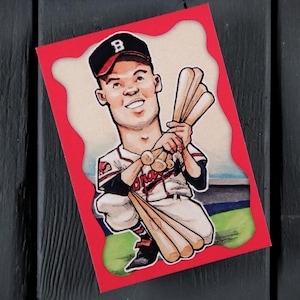 Eddie Mathews ACEO Edycja limitowana Baseball Art Card Atlanta Braves Boston Milwaukee