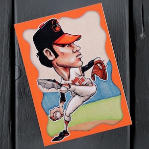 Carte d'art de baseball Jim Palmer ACEO édition limitée Orioles de Baltimore