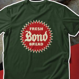 Camiseta unisex con tarjeta de béisbol de Bond Bread