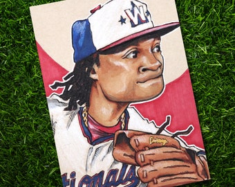 CJ Abrams Washington Nationals • Baseball Original Marker Drawing 5x7