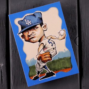 Don Drysdale ACEO limitierte Baseball Kunstkarte Los Angeles Dodgers