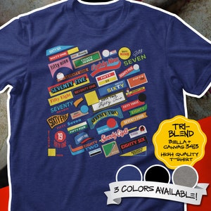 Anos de design de cartão de beisebol clássico TRi-BLEND camiseta de manga curta