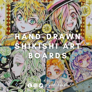 TBHK/JSHK Hand-drawn Shikishi Art boards ( Kou+Mitsuba / Sakura / Akane+Aoi )