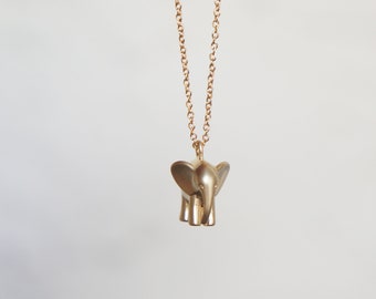 Tiny Elephant Necklace 14KT Gold Filled/Sterling Silver Necklace Gold Elephant Charm Necklace Cute Gift Idea Christmas Gift for Her