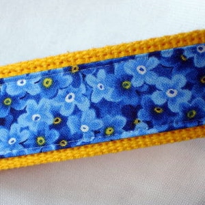 Forget Me Not Keychain, Floral Key Fob, Key Fob Wristlet, Key Chain Fob, Alaskan Key Wristlet, Alaska Flowers Keychain