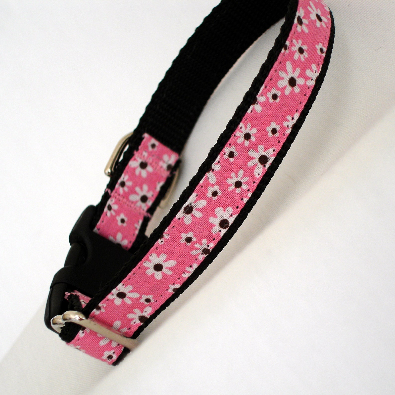 Daisy Dog Collar Small Dog Collar Daisies 5/8 Inch Wide Etsy