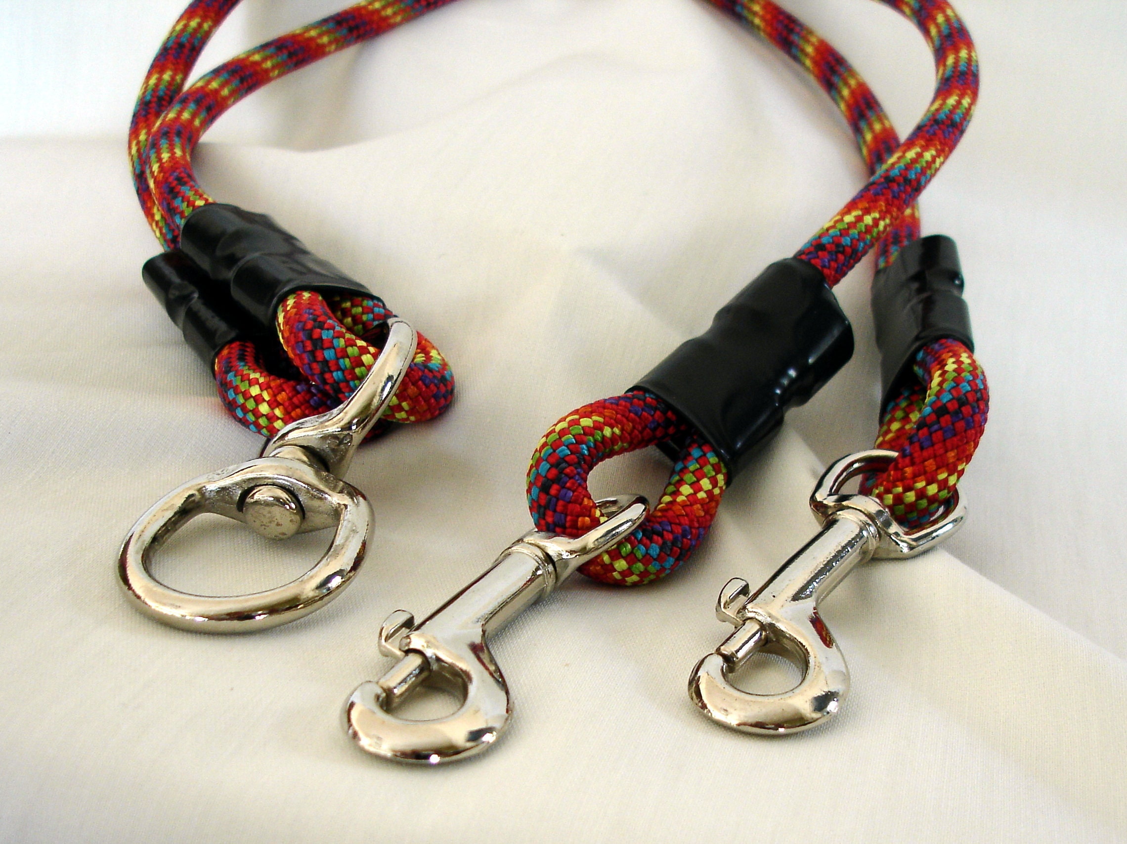 2 Dog Leash Dog Coupler Super Strong Two Dog Leash Etsy