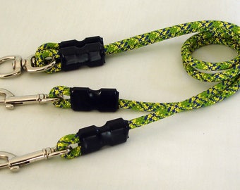 Coupler For 2 Medium Or Large Dogs, Dog Leash Coupler Set, 7mm Green Climbing Rope, Dog Leash For 2 Big Dogs, Dog Leash Splitter