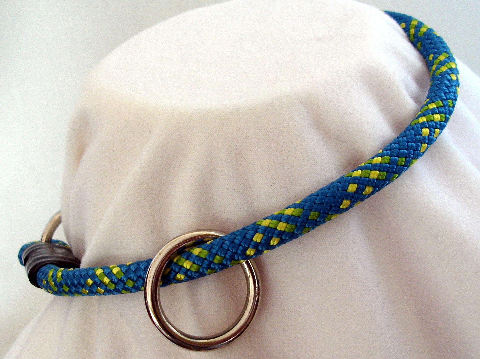 Custom Made Climbing Rope Dog Collar Choose Rope Color Etsy