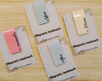 Personalized Magnetic Bookmark Magnetic bookmark Christmas|birthday gift Journalling, Reading accessories, Bookish gifts, Design page holder