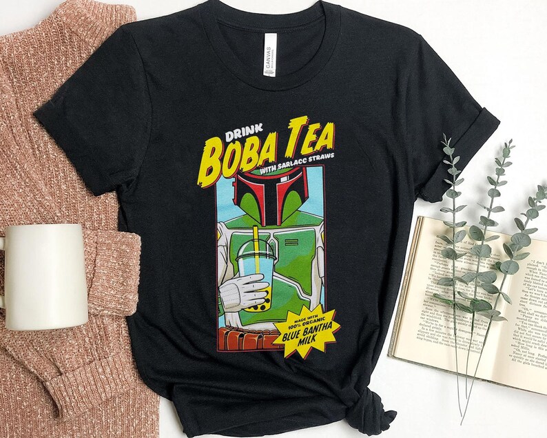 Funny Boba Fett Bubble Tea Shirt Boba Tea Blue Bantha Milk Etsy Finland