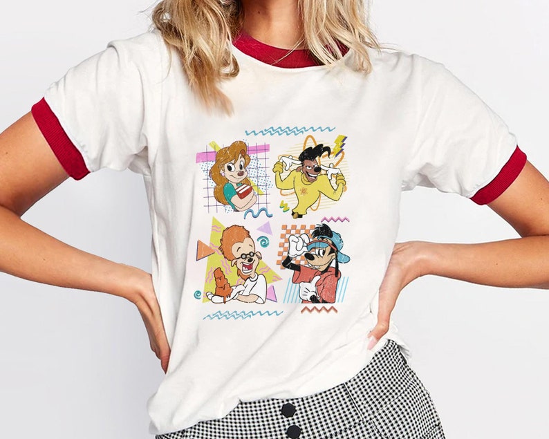 Retro 90s A Goofy Movie Characters Shirt Max Goof Roxanne Etsy Hong Kong