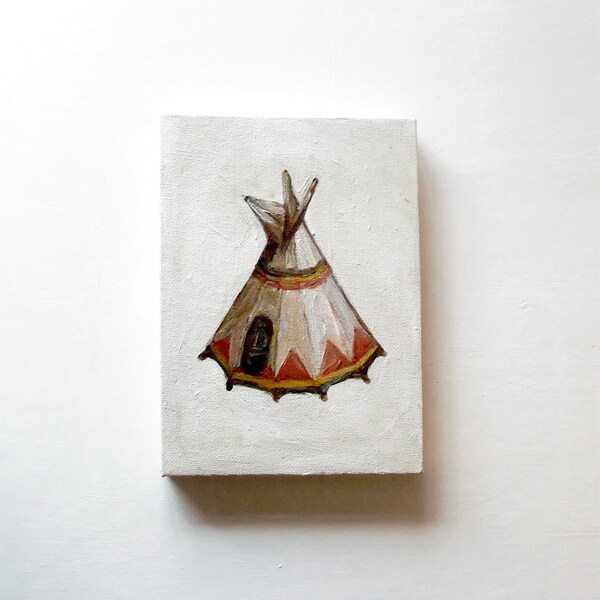 Teepee - Original 5x7 Painting