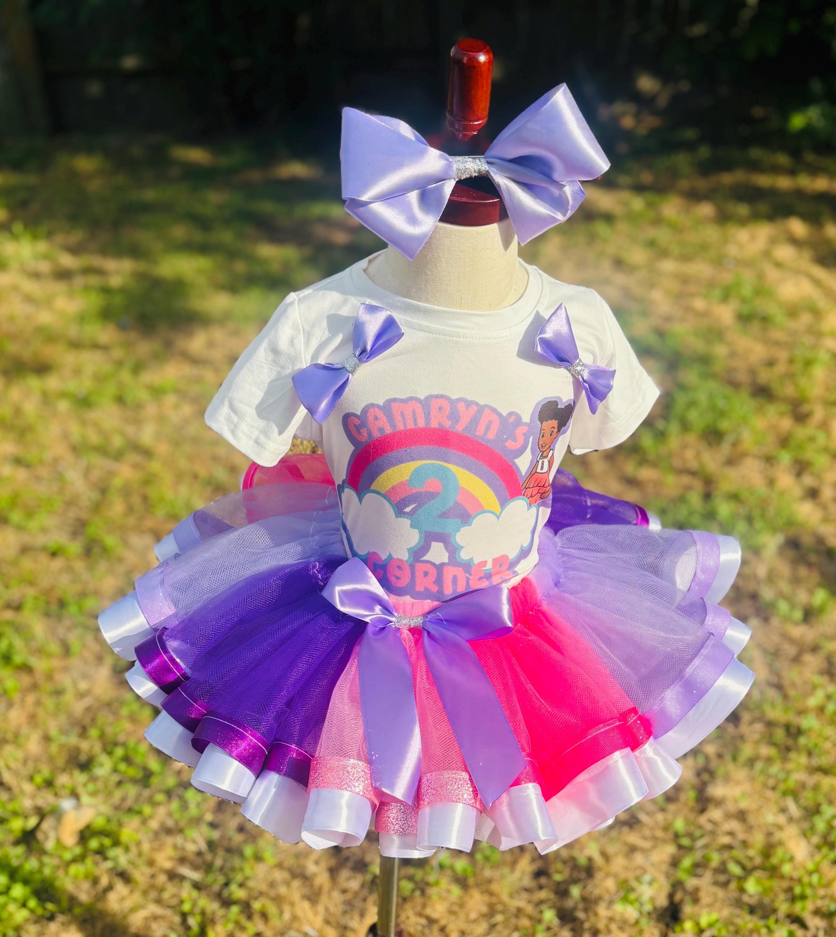 Little Girls Multicolored Tutu Set