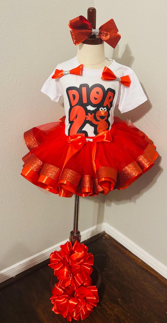 Girls Birthday Party Red Tutu Set - Etsy
