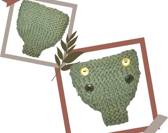 Loom-stickat Mossy Alex blöjskydd för nyfödda, ENDAST MÖNSTER | Cats Fibre Crafts
