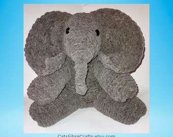Loom Knit ELEPHANT PLUSH PATTERN only| Cats Fibre Crafts