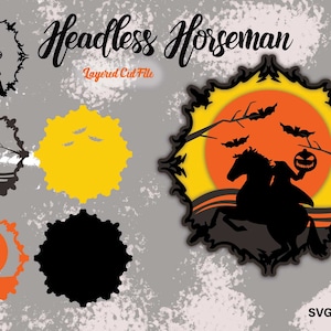 3-D Headless Horseman Layered svg file