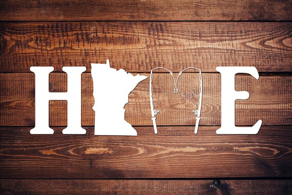 Download Minnesota Home Fishing Pole Svg Cut File Sign Farmhouse Sign Etsy
