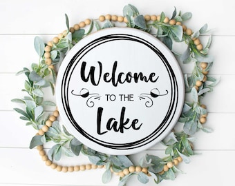 Welcome to the lake digital svg cut file and graphic files